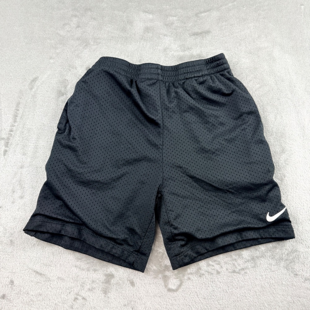 Nike Kids Dri-FIT Mesh Athletic Shorts Black Size 5-6Yrs
